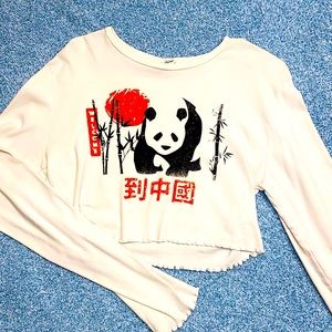 Urban Outfitters- Panda Crop Top